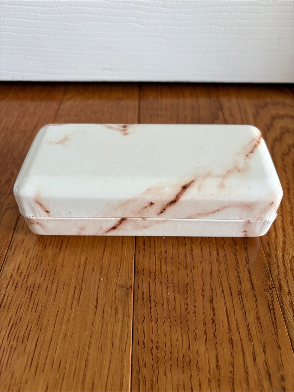Brown marble sunglasses case